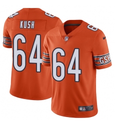 Youth Nike Chicago Bears #64 Eric Kush Orange Alternate Vapor Untouchable Limited Player NFL Jersey