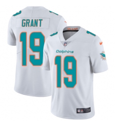 Men's Nike Miami Dolphins #19 Jakeem Grant White Vapor Untouchable Limited Player NFL Jersey