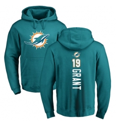 NFL Nike Miami Dolphins #19 Jakeem Grant Aqua Green Backer Pullover Hoodie