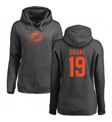 NFL Women's Nike Miami Dolphins #19 Jakeem Grant Ash One Color Pullover Hoodie