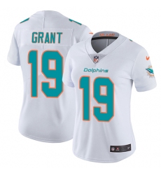 Women's Nike Miami Dolphins #19 Jakeem Grant White Vapor Untouchable Limited Player NFL Jersey