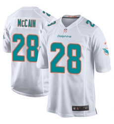 Men's Nike Miami Dolphins #28 Bobby McCain Game White NFL Jersey