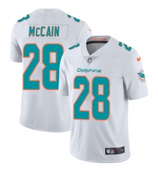 Men's Nike Miami Dolphins #28 Bobby McCain White Vapor Untouchable Limited Player NFL Jersey