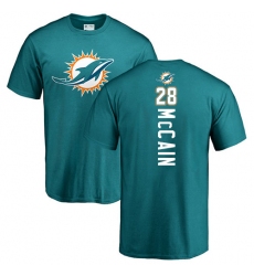NFL Nike Miami Dolphins #28 Bobby McCain Aqua Green Backer T-Shirt