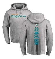 NFL Nike Miami Dolphins #28 Bobby McCain Ash Backer Pullover Hoodie