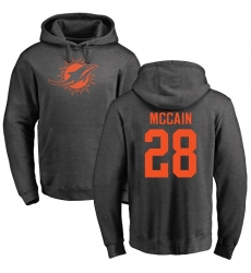 NFL Nike Miami Dolphins #28 Bobby McCain Ash One Color Pullover Hoodie