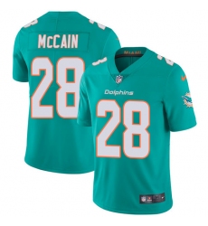 Youth Nike Miami Dolphins #28 Bobby McCain Aqua Green Team Color Vapor Untouchable Limited Player NFL Jersey
