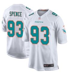 Men's Nike Miami Dolphins #93 Akeem Spence Game White NFL Jersey