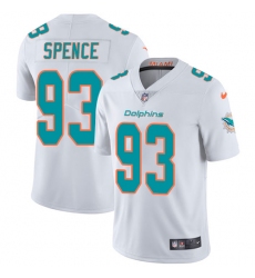 Men's Nike Miami Dolphins #93 Akeem Spence White Vapor Untouchable Limited Player NFL Jersey