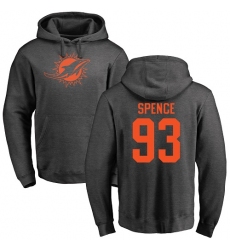 NFL Nike Miami Dolphins #93 Akeem Spence Ash One Color Pullover Hoodie