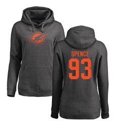 NFL Women's Nike Miami Dolphins #93 Akeem Spence Ash One Color Pullover Hoodie