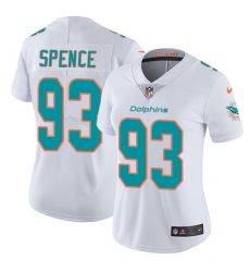 Women's Nike Miami Dolphins #93 Akeem Spence White Vapor Untouchable Limited Player NFL Jersey