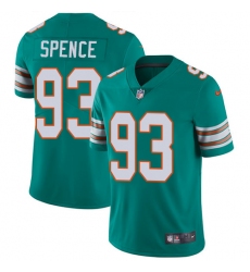 Youth Nike Miami Dolphins #93 Akeem Spence Aqua Green Alternate Vapor Untouchable Limited Player NFL Jersey