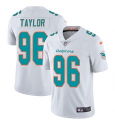 Men's Nike Miami Dolphins #96 Vincent Taylor White Vapor Untouchable Limited Player NFL Jersey