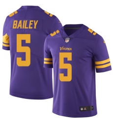 Men's Nike Minnesota Vikings #5 Dan Bailey Limited Purple Rush Vapor Untouchable NFL Jersey