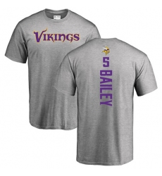 NFL Nike Minnesota Vikings #5 Dan Bailey Ash Backer T-Shirt