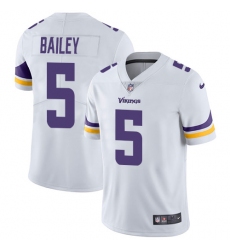 Youth Nike Minnesota Vikings #5 Dan Bailey White Vapor Untouchable Limited Player NFL Jersey