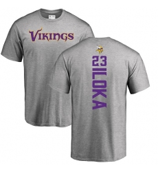 NFL Nike Minnesota Vikings #23 George Iloka Ash Backer T-Shirt