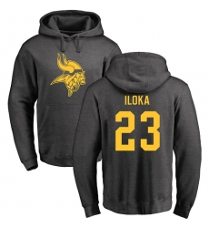 NFL Nike Minnesota Vikings #23 George Iloka Ash One Color Pullover Hoodie
