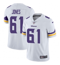 Youth Nike Minnesota Vikings #61 Brett Jones White Vapor Untouchable Limited Player NFL Jerseyey