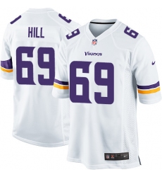 Men's Nike Minnesota Vikings #69 Rashod Hill Game White NFL Jersey