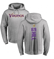 NFL Nike Minnesota Vikings #69 Rashod Hill Ash Backer Pullover Hoodie