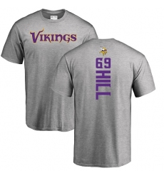 NFL Nike Minnesota Vikings #69 Rashod Hill Ash Backer T-Shirt