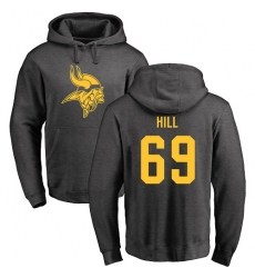 NFL Nike Minnesota Vikings #69 Rashod Hill Ash One Color Pullover Hoodie