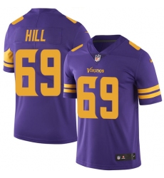 Youth Nike Minnesota Vikings #69 Rashod Hill Limited Purple Rush Vapor Untouchable NFL Jersey