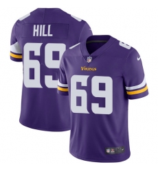 Youth Nike Minnesota Vikings #69 Rashod Hill Purple Team Color Vapor Untouchable Limited Player NFL Jersey