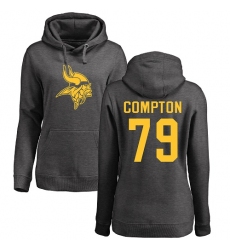 NFL Women's Nike Minnesota Vikings #79 Tom Compton Ash One Color Pullover Hoodie