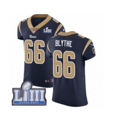 Men's Nike Los Angeles Rams #66 Austin Blythe Navy Blue Team Color Vapor Untouchable Elite Player Super Bowl LIII Bound NFL Jersey