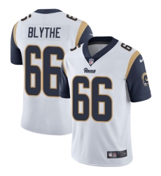 Men's Nike Los Angeles Rams #66 Austin Blythe White Vapor Untouchable Limited Player NFL Jersey