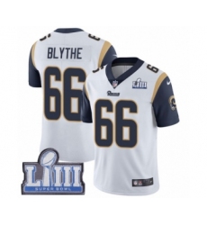 Men's Nike Los Angeles Rams #66 Austin Blythe White Vapor Untouchable Limited Player Super Bowl LIII Bound NFL Jersey
