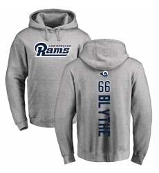NFL Nike Los Angeles Rams #66 Austin Blythe Ash Backer Pullover Hoodie