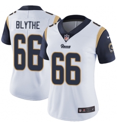 Women's Nike Los Angeles Rams #66 Austin Blythe White Vapor Untouchable Limited Player NFL Jersey