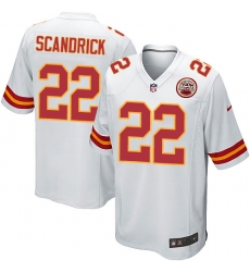 Men's Nike Kansas City Chiefs #22 Orlando Scandrick Game White NFL Jersey
