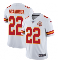 Men's Nike Kansas City Chiefs #22 Orlando Scandrick White Vapor Untouchable Limited Player NFL Jersey