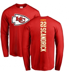 NFL Nike Kansas City Chiefs #22 Orlando Scandrick Red Backer Long Sleeve T-Shirt