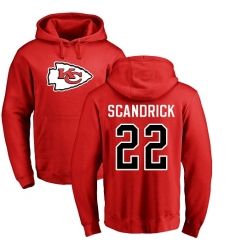 NFL Nike Kansas City Chiefs #22 Orlando Scandrick Red Name & Number Logo Pullover Hoodie