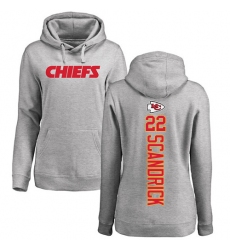 NFL Women's Nike Kansas City Chiefs #22 Orlando Scandrick Ash Backer Pullover Hoodiee