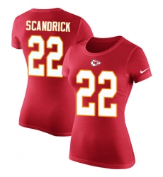 NFL Women's Nike Kansas City Chiefs #22 Orlando Scandrick Red Rush Pride Name & Number T-Shirt