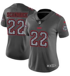 Women's Nike Kansas City Chiefs #22 Orlando Scandrick Gray Static Vapor Untouchable Limited NFL Jersey
