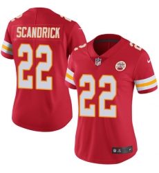 Women's Nike Kansas City Chiefs #22 Orlando Scandrick Red Team Color Vapor Untouchable Limited Player NFL Jersey