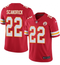 Youth Nike Kansas City Chiefs #22 Orlando Scandrick Red Team Color Vapor Untouchable Limited Player NFL Jersey