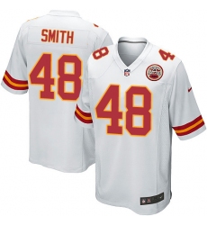Men's Nike Kansas City Chiefs #48 Terrance Smith Game White NFL Jersey
