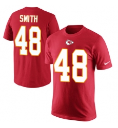 NFL Men's Nike Kansas City Chiefs #48 Terrance Smith Red Rush Pride Name & Number T-Shirt