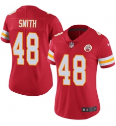 Women's Nike Kansas City Chiefs #48 Terrance Smith Red Team Color Vapor Untouchable Limited Player NFL Jersey