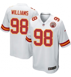 Men's Nike Kansas City Chiefs #98 Xavier Williams Game White NFL Jersey