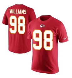 NFL Men's Nike Kansas City Chiefs #98 Xavier Williams Red Rush Pride Name & Number T-Shirt